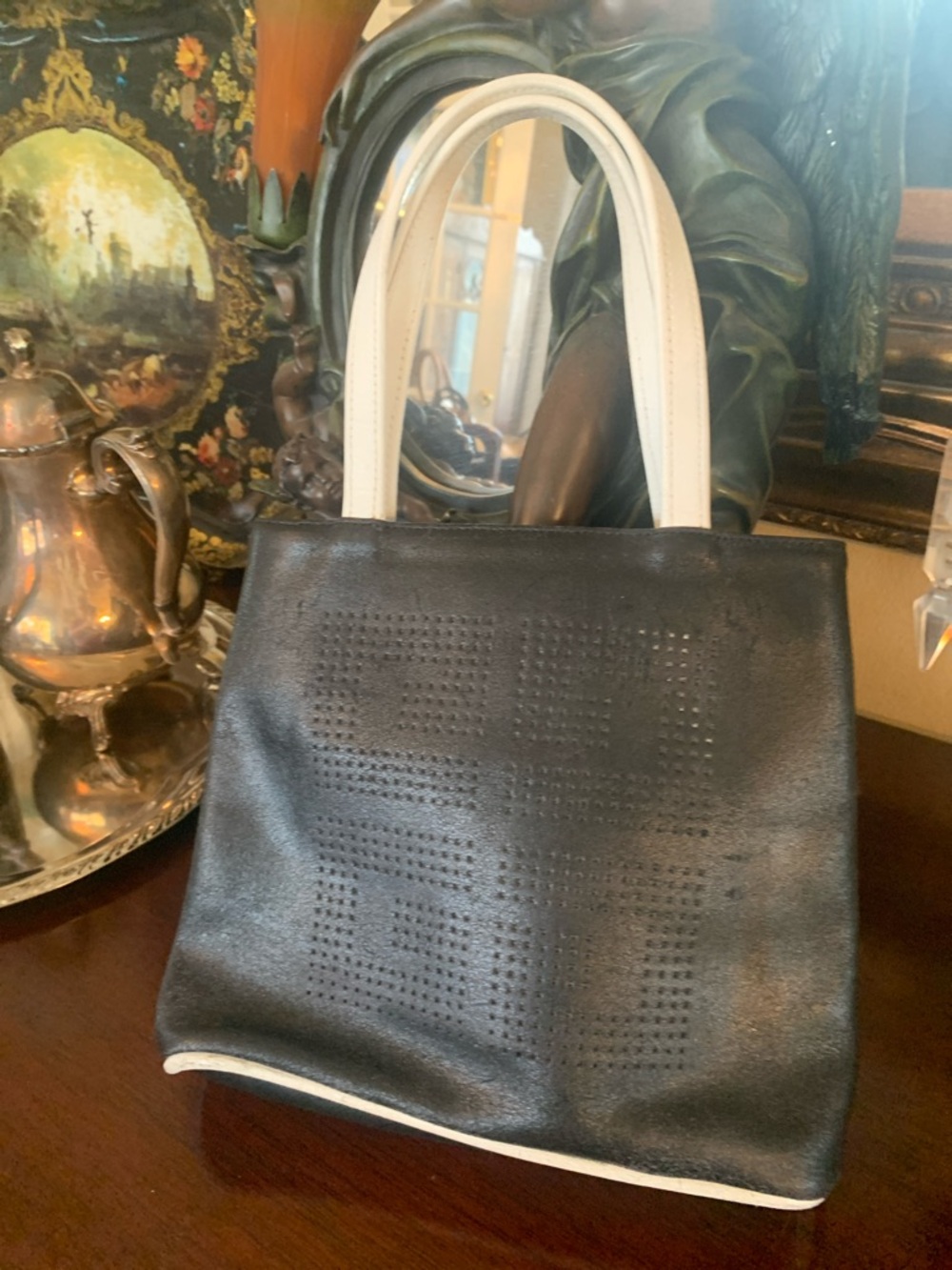 Givenchy Black and White Satchel - Picture 6 of 8